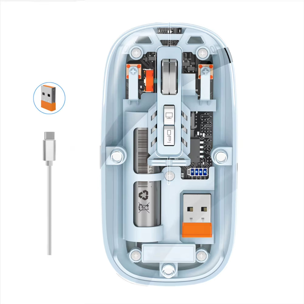 Transparent Wireless Mouse Dual